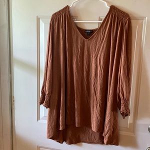 Lane Bryant v-neck bohemian blouse